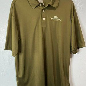 Team Realtree Green Dri-Fit Polo Shirt - Men's Large (L) - Hunting, Outdoors